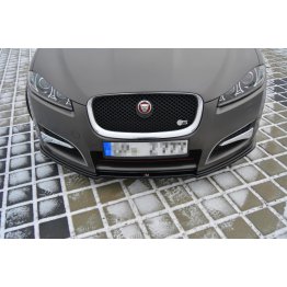 Накладка сплиттер на передний бампер на Jaguar XF I Sportback S-Pack